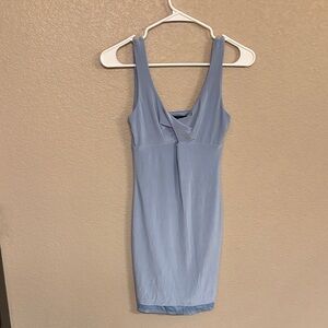 Elegant Blue Mini Dress